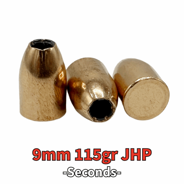 9mm (.355") 115gr JHP - 250 ct (Seconds)