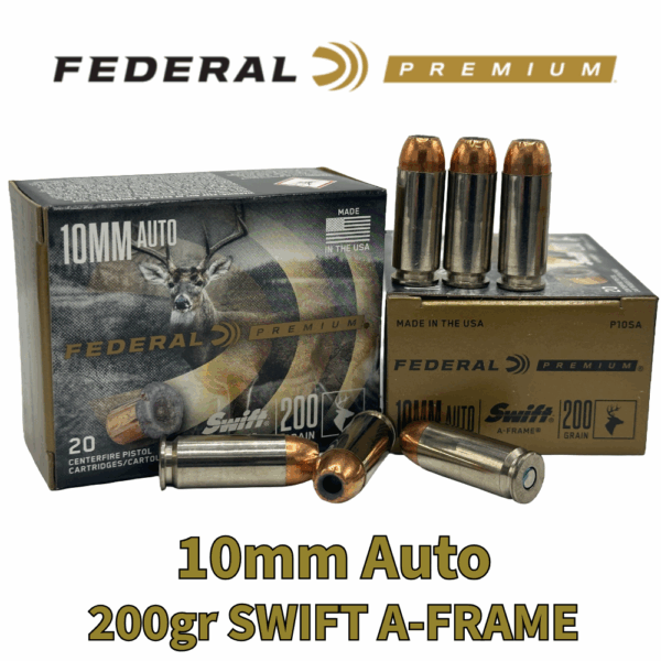 Federal 10mm Auto 200gr JHP Swift A-Frame