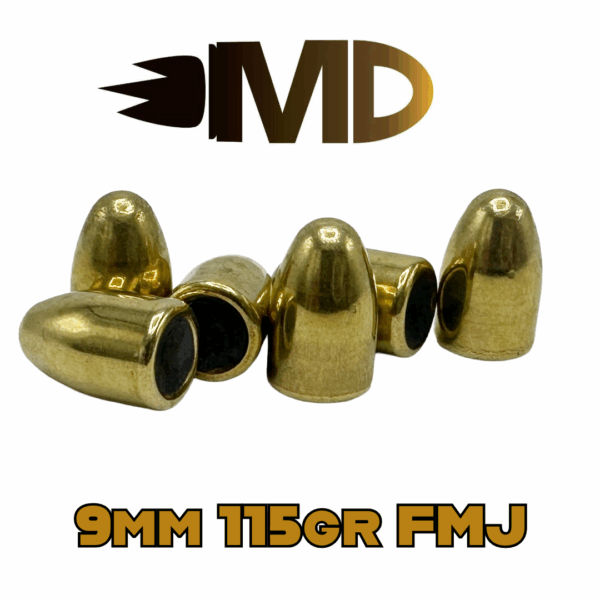 MEDEF 9mm (.355") 115gr FMJ Bullets