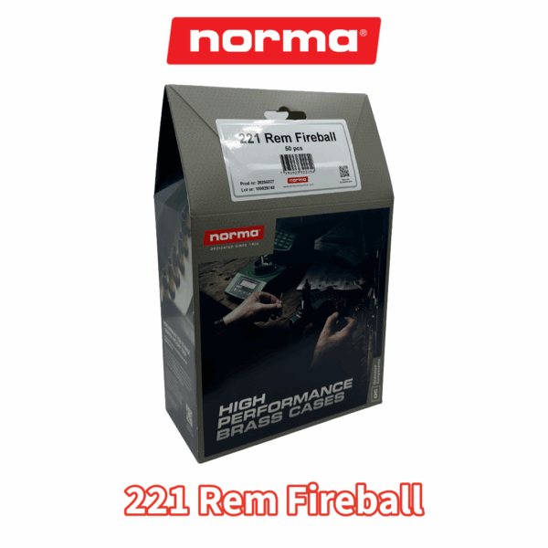 Norma 221 Rem Fireball Brass - 50 ct Box
