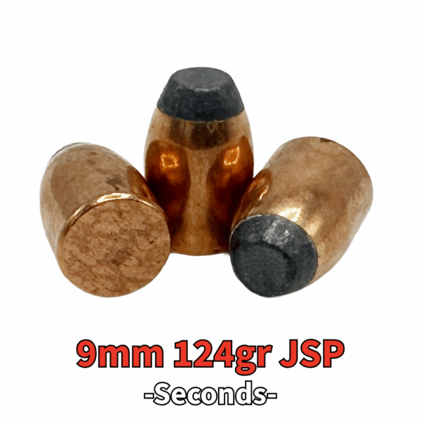 9mm (.355") 124gr Jacketed Soft Point (JSP) - 250 ct (Seconds)
