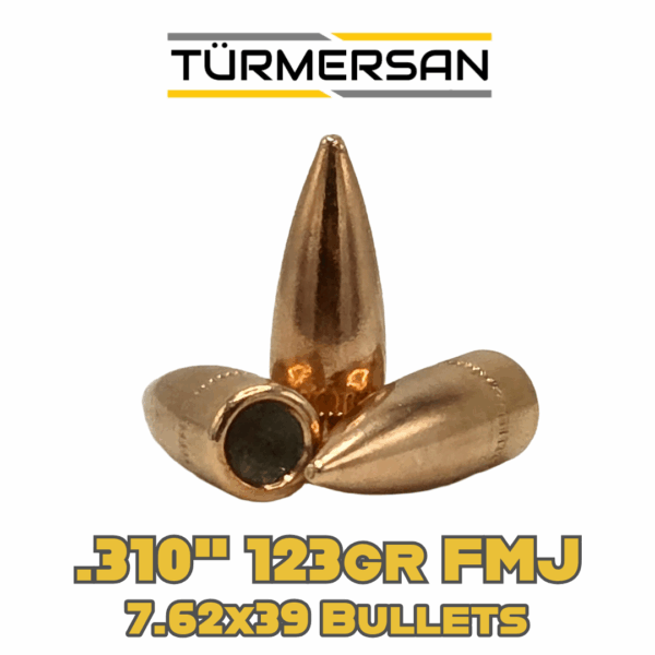 Turmersan .310" 123gr FMJ (7.62x39) Bullets