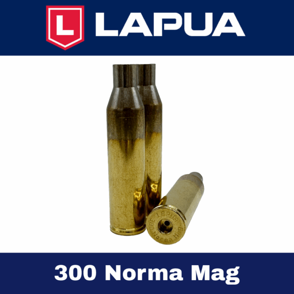 Lapua 300 Norma Mag Brass - 50 ct