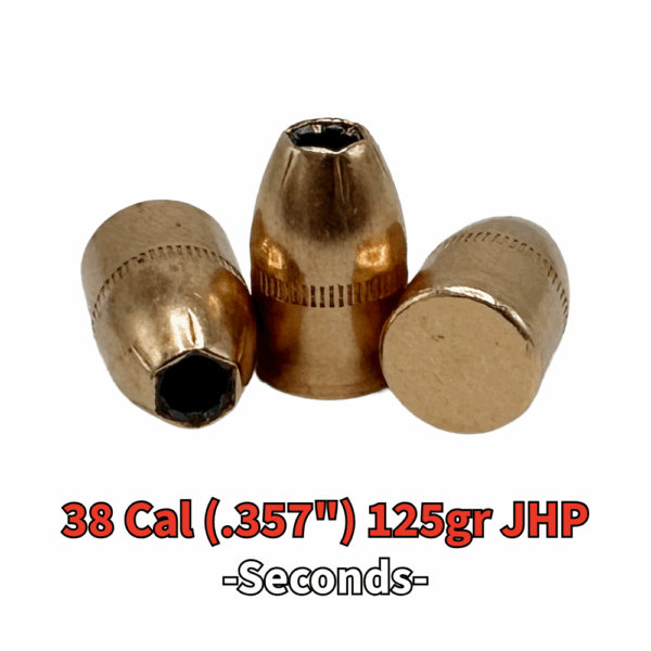 38 Cal (.357") 125gr JHP - 250 ct (Seconds)