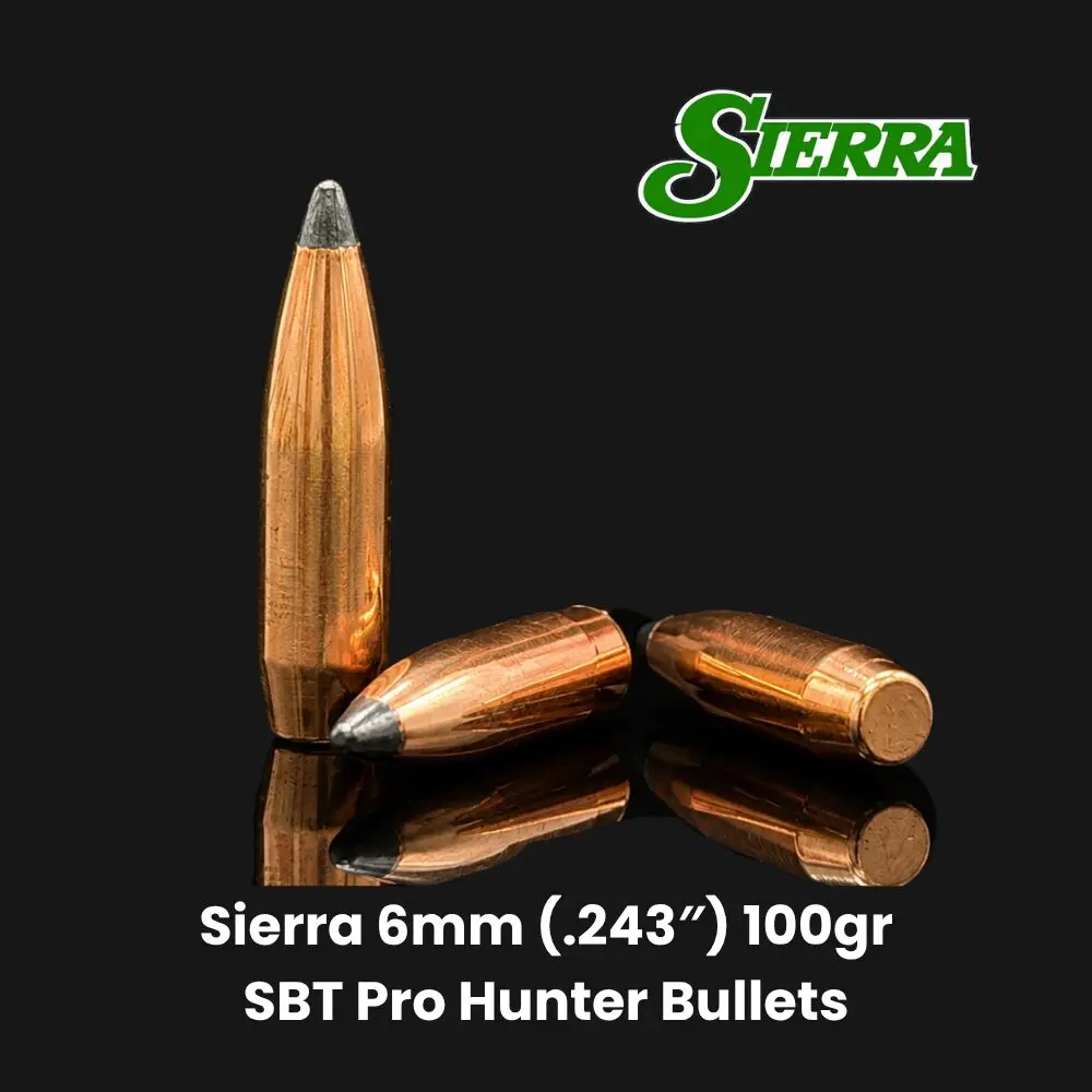 Sierra 6mm 100gr SBT Pro Hunter Bullets