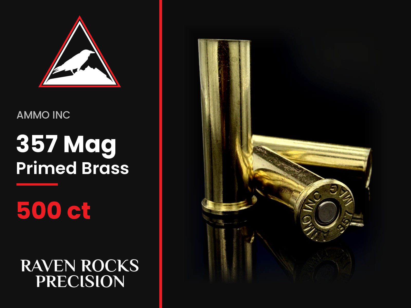 Ammo Inc 357 Mag Primed Brass - 500ct-img-0