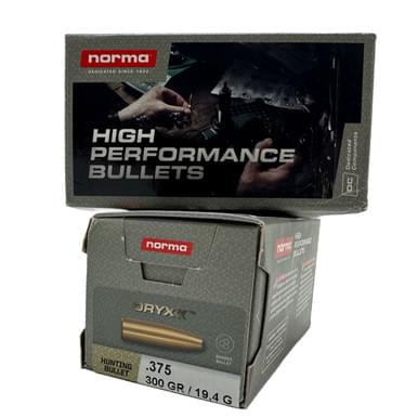 Norma .375 Cal 300gr Oryx Bullets (50 ct Box)